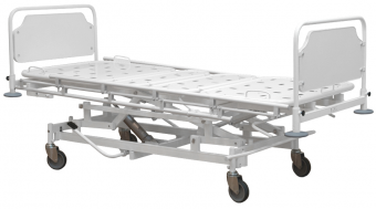 Кровать медицинская КМ-1 колеса с центральной тормозной системой