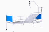 Кровать медицинская функциональная с регулируемой по углу наклона головной секцией КМФ-01 (без колёс)