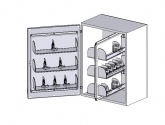 Шкаф для фармпрепаратов навесной однодверный ШМФ-01 ЕЛАТ (мод.10)