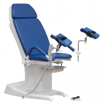 Кресло гинекологическое КГ-6  ручной и ножной п/у, регулировка высоты подколенников - электропривод
