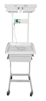 Стол для санитарной обработки новорожденных АИСТ-2 (полки нерж)