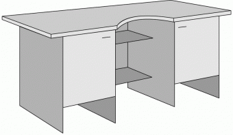 Стол для микроскопирования (двухтумбовый) 1370x650x760 9014.14