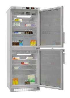 Холодильник фармацевтический ХФД-280 Позис (медицинский двухкамерный, двери стеклопакет)
