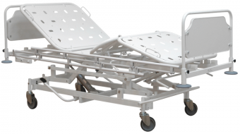 Кровать медицинская КМ-1 колеса с центральной тормозной системой